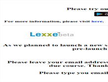 Tablet Screenshot of lexxe.com